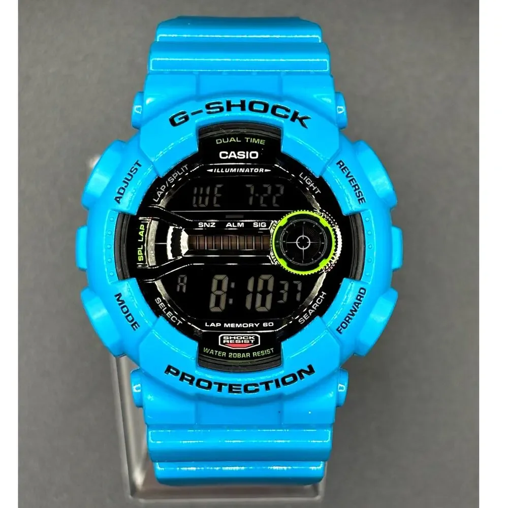 Casio G-Shock GD-110-2 Azure Blue Digital 200M Men's Watch NIB